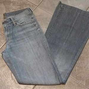 7 For All Mankind Dojo Wide Leg Medium Wash Jeans